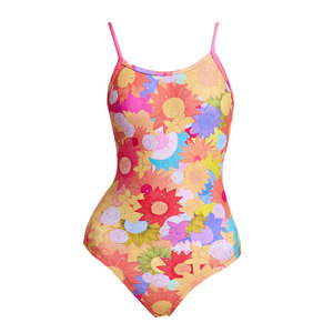 
KISSINGGOURAMI new sunflower professional training swimsuit racing conservative swimsuit competitive swimsuit