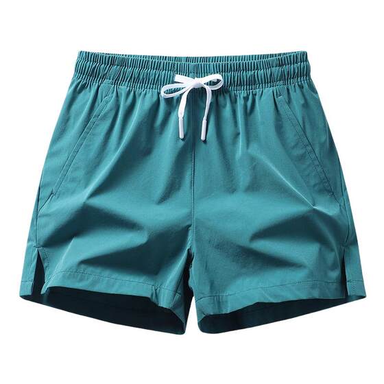 Short pants men's summer thin ice silk casual loose, fast -drying triple -point pants children running fitness training sports horse pants
