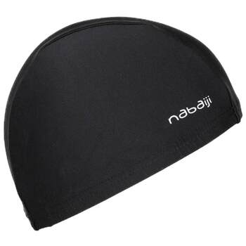 Decathlon swimmer children's cloth long hair pure color ear protection
