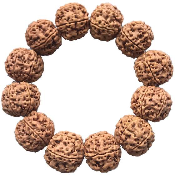 Nepal Dalo Diamond Bodhisattva five -petal, six petals, stormy two -dragon walnuts, play bracelets red and yellow leather men's bracelet