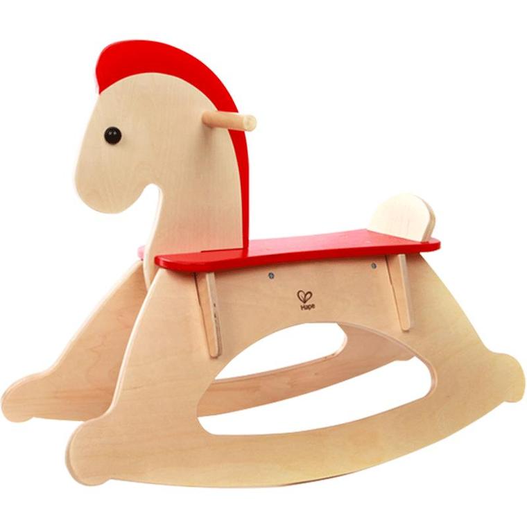 Hape Cheval à Bascule 2 En 1 – Planche D'équilibre Convertible, Pour Enfants Dès 12 Mois, Bois Durable, Siège Ergonomique