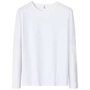 
V-neck long-sleeved T-shirt men's slim-fitting white bottoming shirt men's autumn and winter low-neck men's clothing bottoming top