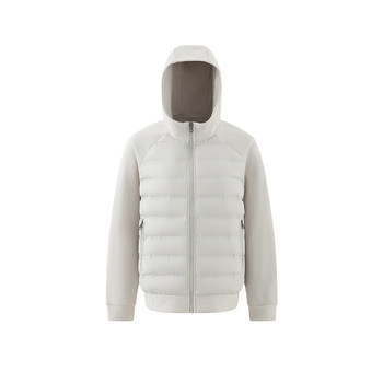 mtvo loose and light hooded 90 goose down jacket