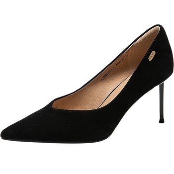 
Nazha Zhuxudan's same style Qianbaidu 30th anniversary sheepskin silent stilettos for women 25 new style Serenade