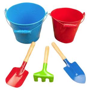
Children's beach sand digging tools toys sand playing tools seaside iron bucket shovel baby gardening tools small sand