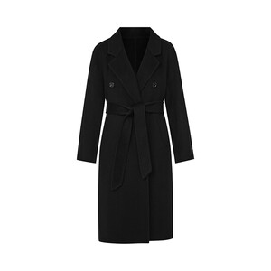[Same style in shopping malls] Langzi/LIME Rhine 100% wool double-sided woolen long coat, simple winter style
