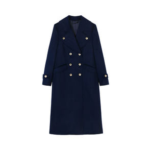 
GOBI Gobi Winter Lapel Breasted Long Sleeve Cashmere Women's Coat Mid-Length Trench Coat WC110