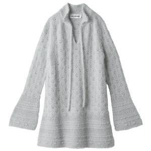 
LILY BROWN2025 autumn and winter new velvet lace crochet hollow A-line dress LWNO254081