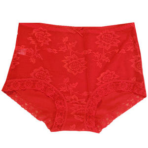 3-4 genuine counter Dieanfen brand red zodiac year sexy high waisted pure cotton women's flat foot underwear