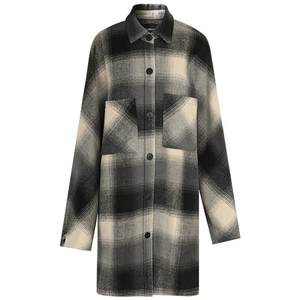 
COCOBELLA British style woolen coat autumn and winter mid-length lapel woolen coat WL3223
