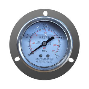 Free shipping Axial side shock-resistant pressure gauge YN60ZT Hydraulic hydraulic water pressure air pressure 0-1.6MPA-60MPA
