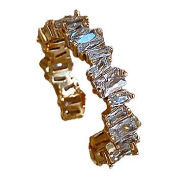 Advanced zircon opening ring irregular index finger ring