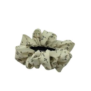 Cloud bubble polka dot banana clip high ponytail to show hair volume