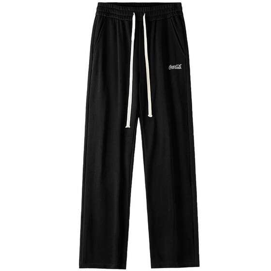 
Coca-Cola/Coca-Cola straight-leg pants men's black pants spring and autumn sports loose sweatpants casual pants trousers