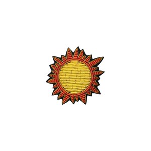 
Lingxin Made Indian Silk Hand-Embroidered Sky Universe Clouds High-end Brooch Women's Design Female Niche Pin Accessories