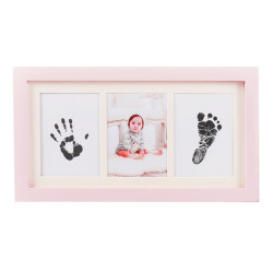 Baby hand and foot print frame baby hand print table
