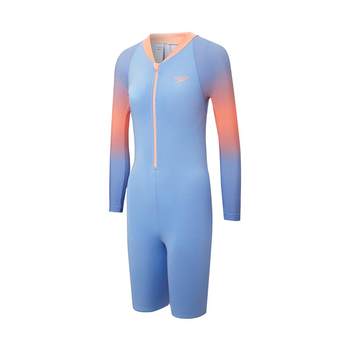 Suibao Children's long sleeves and knee swimsuit breathe
