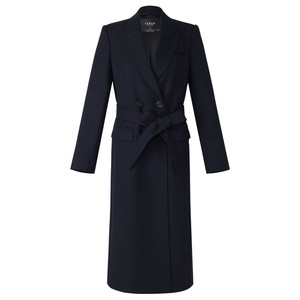 
First release of Gloria black wool trench coat for women 2025 new autumn wear high-end mid-length coat