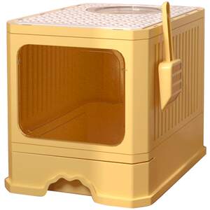 Cat litter box is super large fully enclosed cat toilet cat sand basin anti-splash kitten deodorant poop tray
