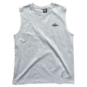 
Summer Fashion Versatile Cotton Vest Men's Loose Trendy Brand Casual Printed Waistcoat Sleeveless Undershirt White T-shirt Women