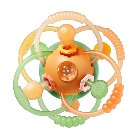 
YSR Yi Sirui Manhattan hand ball baby silicone chewable teether toy for babies 0 to 6 months old