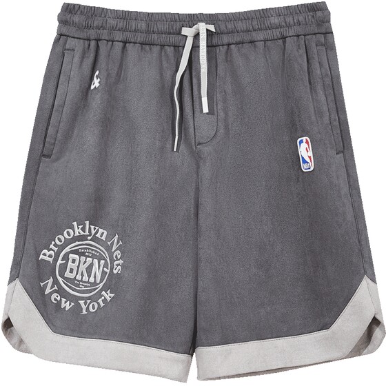 Jack Jones Men's NBA Co-branded Brooklyn Nets Basketball Loose Shorts 2026 Spring
