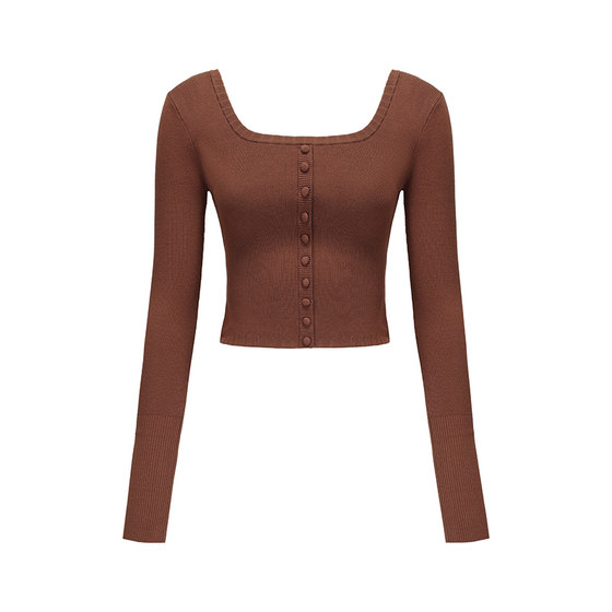 
[Selection 55% off] NanaJacqueline retro sports fashion suit women's long-sleeved knitted top tennis