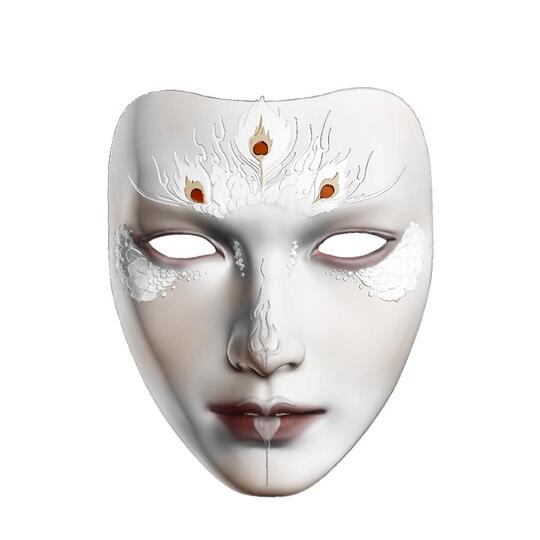 Soul Crop Animistic Phoenix Male Emperor Mask - Adult Cosplay