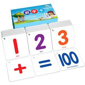 Number cards 1 to 20 cognition 100 children's enlightenment year old kindergarten literacy and understanding mathematics baby early education learning