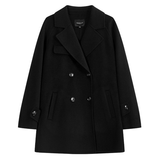 
NEELLY Nali Shopping Mall same suit coat for women in winter double-breasted fashion commuter mid-length double-sided