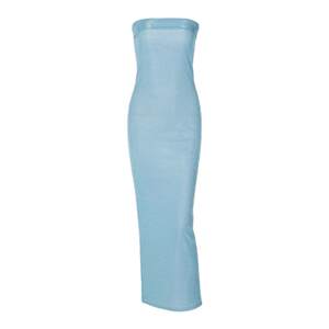 
Pure lust style blue sparkling tube top dress 2026 spring and summer new hot girl slimming and hip-covering long skirt for women