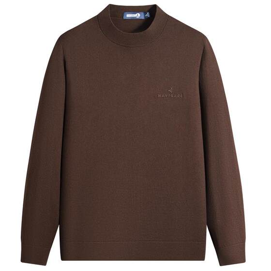 
Navigare Italian small sailing black basic long-sleeved T-shirt men's casual round neck T-shirt base shirt