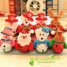 Рождественские декоративные подвесные аксессуары рождественские звонки кукол, старики снеговик колокольчики рождественские принадлежности