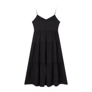 [Laiser] Eland Clothes and Love Sling Dress Women's Solid Color High Waist A-line Cake Long Dress Summer