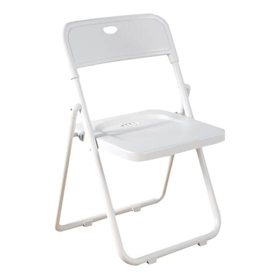 Household folding chair Portable Simple Plastic Folding Stool Stool's Back Computer Office Chair training chair