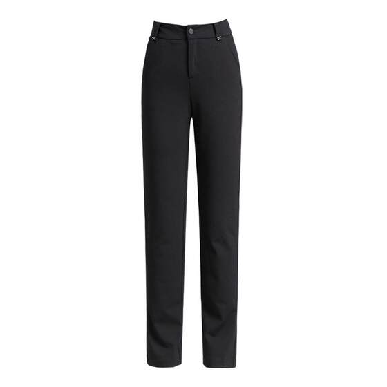 
New detachable down pants for women in autumn and winter, slim and thickened high-waisted large-size straight-piece warm cotton pants