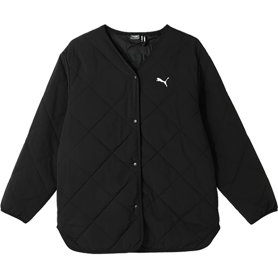 
Puma/Puma official authentic new season women's lightweight warm collarless cotton jacket 686091-01