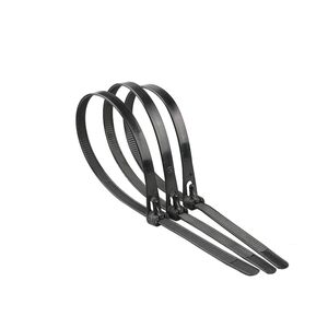 
Releasable live buckle nylon cable tie strong plastic cable tie reusable rolled belt removal