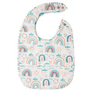 
Baby PU bib cartoon anti-fouling saliva towel for eating, sleeveless, quick-drying, anti-fouling, anti-dirty, no-wash food pocket for boys and girls