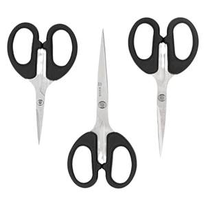 
Jinda Qiangren office scissors household sewing paper scissors large, medium and small carbon steel scissors student stationery