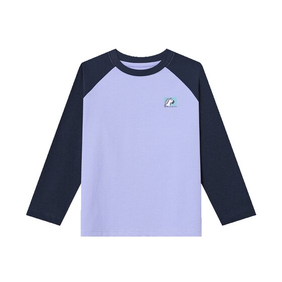 
Duojia boys' long-sleeved T-shirt pure cotton 2026 new spring and autumn children's pony print spring tops