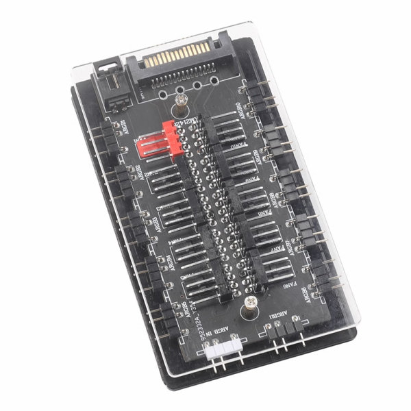 Pwm Remote Control Train Power Train 10-Port ARGB Fan Hub | Remote Control PWM Controller ...