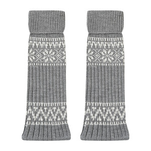
Enjoy it Gray Socks Pile Socks Women's Autumn and Winter Warm Fair Isle Calf Socks Y2K Leg Guards Slimming Leg Covers
