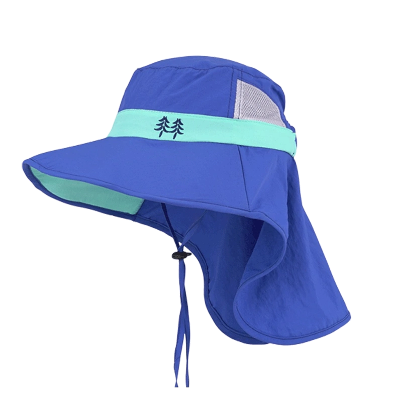儿童专业防晒帽户外活动渔夫帽遮阳防紫外线学生太阳帽大帽檐透气-Taobao