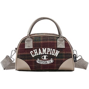 
Champion Christmas Series Bowling Bag Women's 24 Winter New Retro Checked Crossbody Bag Shoulder Bag