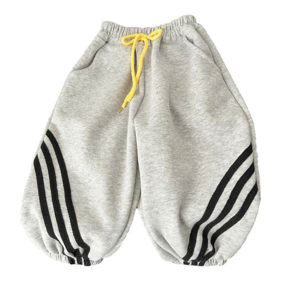 
Children's casual sweatpants spring and autumn styles for boys and girls fashion cool pants Korean style children's loose foot ties