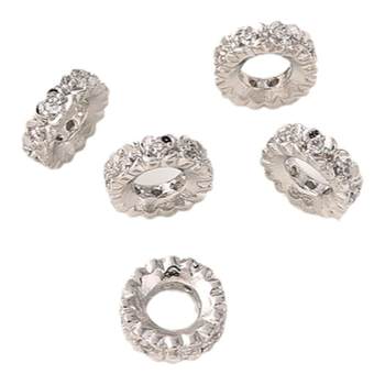 
14K gold color-protecting large hole wheel bead bracelet partition beads