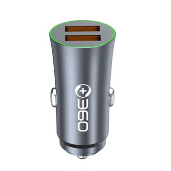 360 aluminum alloy car charger 30+15W fast charging