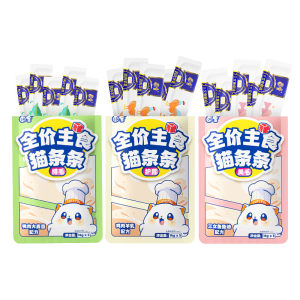 
Jonbao Cat Bar Snacks Kitten Nutritional Weight Gain Staple Food Chicken Cat Full Price Snacks Cat Bars 14g*25 Authentic