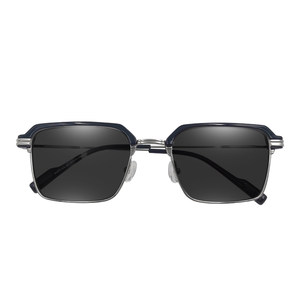 
Pisai half-frame glasses frame for men's automatic photosensitive color change and anti-blue radiation can be equipped with ultra-light eye frame